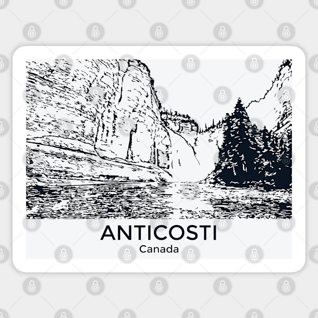 Anticosti - Canada Sticker by Lakeric